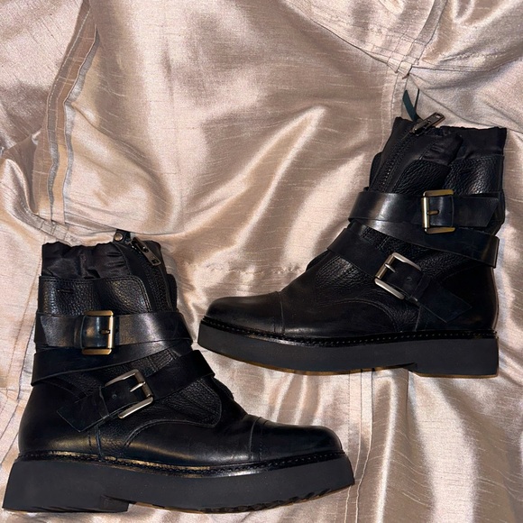 GEOX LEATHER MOTO BOOT - Picture 2 of 15